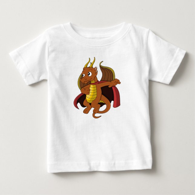 personalizado del dragón naranja Camiseta (Anverso)