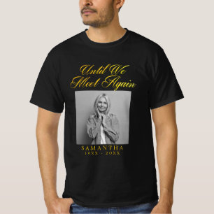 Personalizado del funeral de oro Foto camiseta
