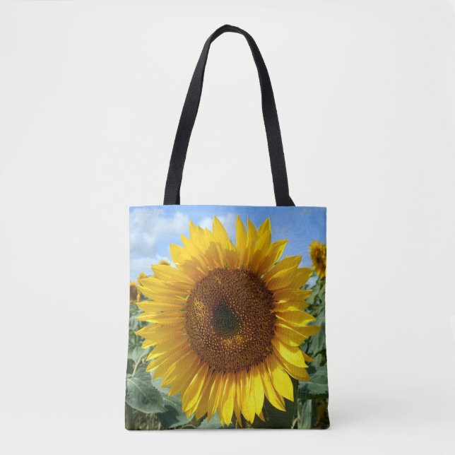 Personalizado del girasol por todo la bolsa de (Anverso)