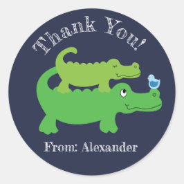 Personalizado del lagarto Preppy Pegatina Favor