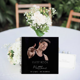 Personalizado del libro de invitados foto cumpleañ