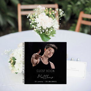 Personalizado del libro de invitados foto cumpleañ