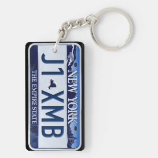 PERSONALIZADO del llavero de la placa de Nueva