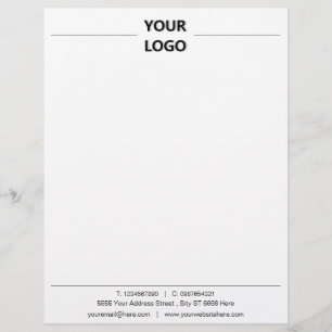 Personalizado del membrete de su oficina comercial