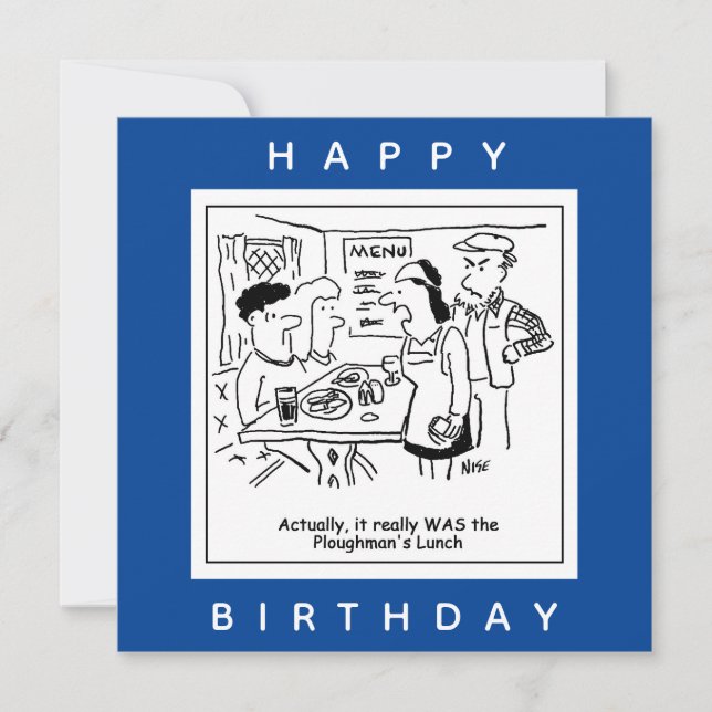 Personalizado del menú del pub del almuerzo de Plo (Anverso)