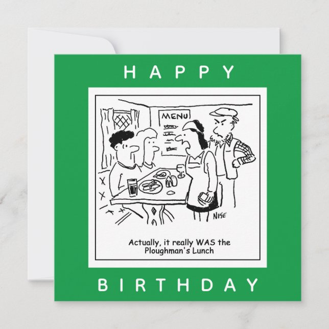 Personalizado del menú del pub del almuerzo de Plo (Anverso)