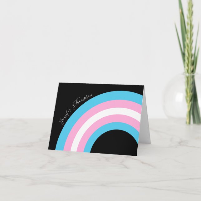 Personalizado del Orgullo Arcoiris transgénero (Anverso)