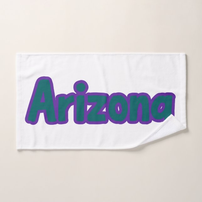 Personalizado Del Orgullo Del Estado De Arizona (Toalla de mano)