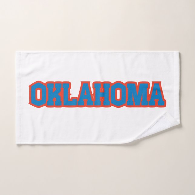 Personalizado Del Orgullo Del Estado De Oklahoma (Toalla de mano)