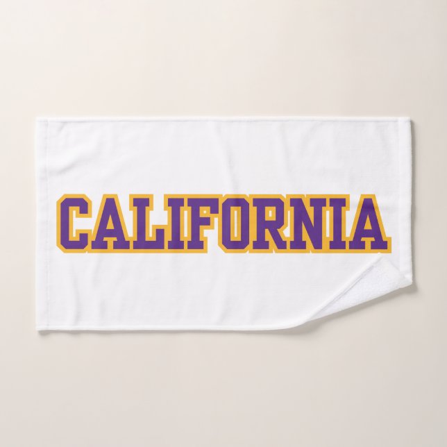 Personalizado del Orgullo Estatal de California (Toalla de mano)