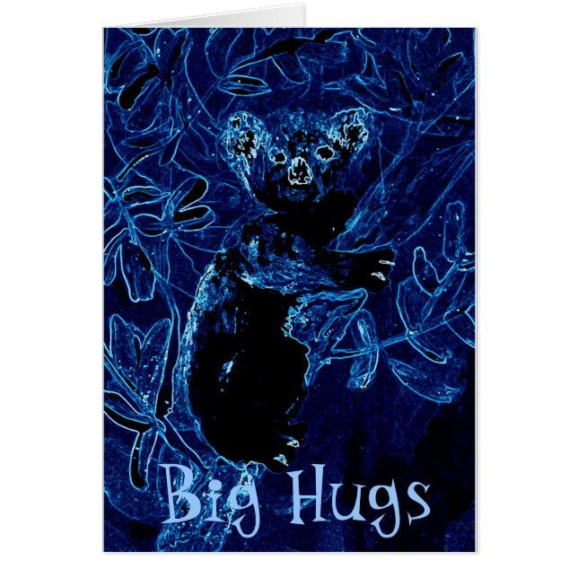 Personalizado del oso Koala de árbol azul (Frente)