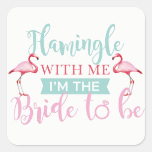 Personalizado del partido de novias Pegatinas de c