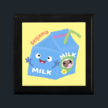 Personalizado del personaje de la caja de leche fe<br><div class="desc">¡Este feliz cartón de leche es muy divertido! Dibujado en un lindo estilo personalizado.</div>
