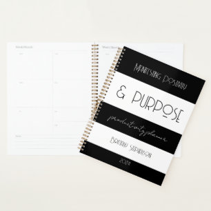 Personalizado del planificador de calendarios blan