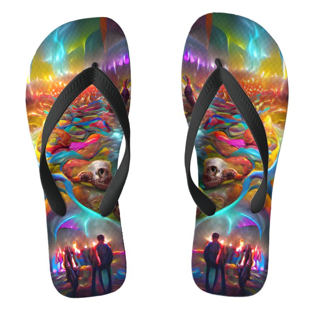 Personalizado del río de las almas creó chancletas (Plantilla)