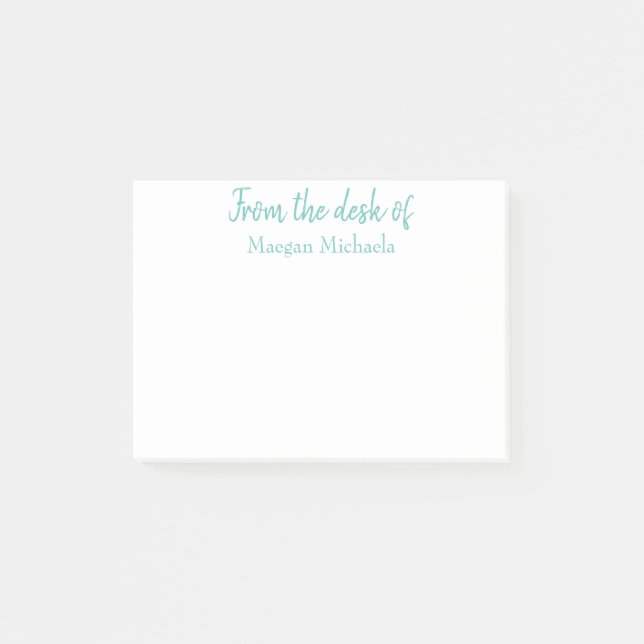 PERSONALIZADO DESDE EL ESCRITORIO DE LAS notas Pos (Anverso)