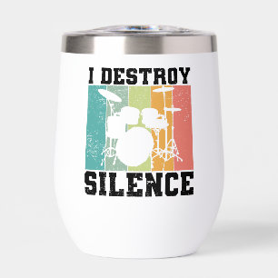 Personalizado Destruyo Silencio Afligido Baterista