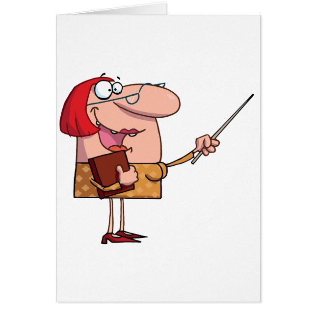 Personalizado divertida profesora femenina (Frente)