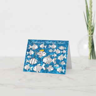Personalizado divertida te envía tarjeta de pescad