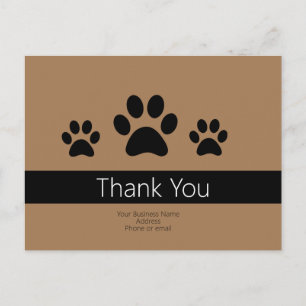 Personalizado Dog Business Gracias Notas