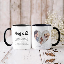 Personalizado Dog Dad Fotografía y taza de texto