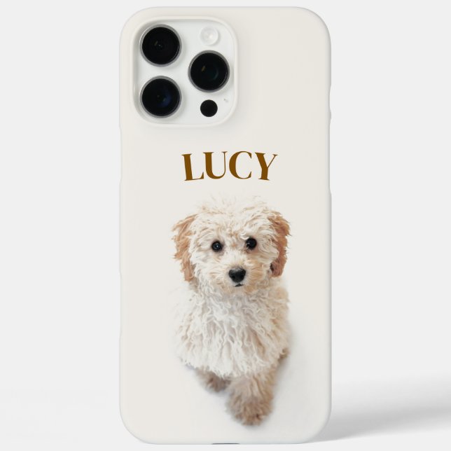 Personalizado Dog Photo iPhone 16 Pro Max Funda co (Reverso )