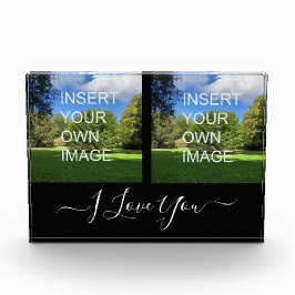 Personalizado Dos Foto Que Te Amo Script