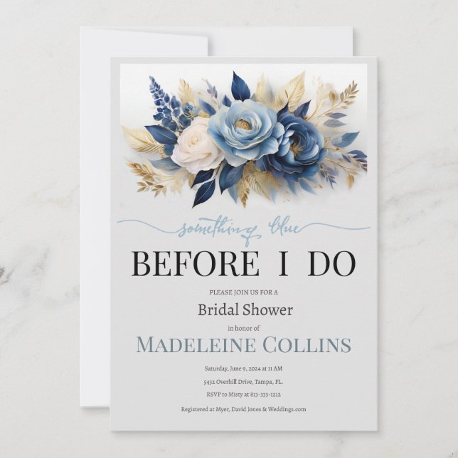 Personalizado Ducha De Novias Antes De Invitar (Anverso)