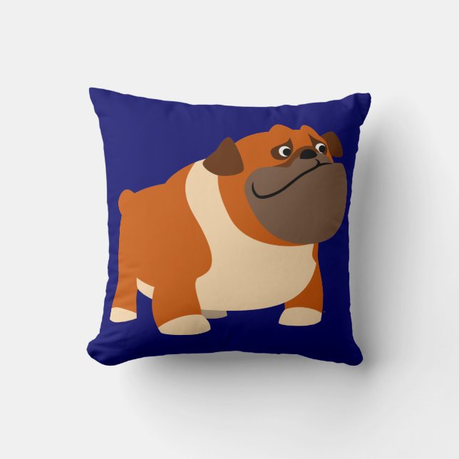 Personalizado dulce Bulldog inglés almohada (Anverso)