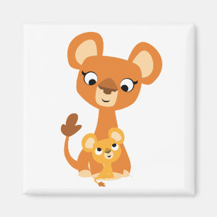 Personalizado dulce Madre León y imán cúbico