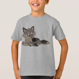 Personalizado dulce papá Wolf y camiseta para niño