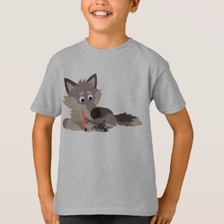 Personalizado dulce papá Wolf y camiseta para niño