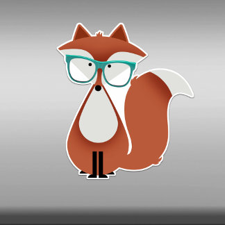 Personalizado dulce Red Fox Vinyl Pegatina