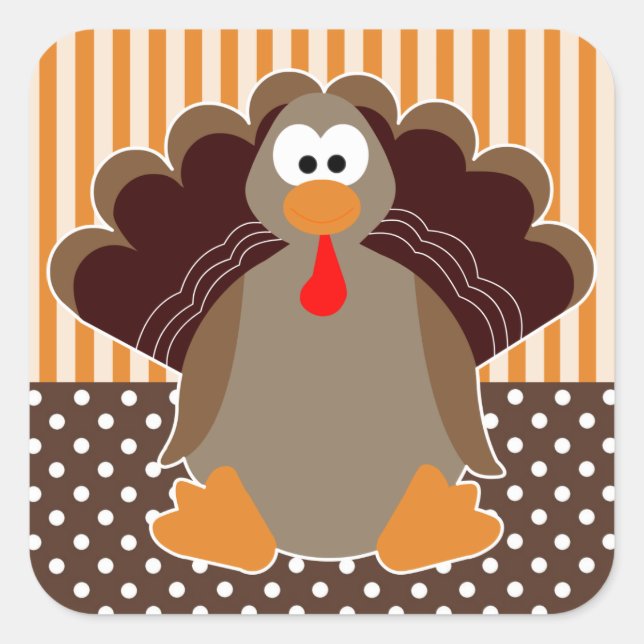 Personalizado dulce Turquía feliz Pegatina de Acci (Anverso)