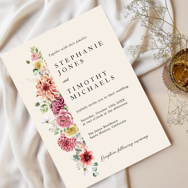 Personalizado Dusty Rosa Mauve Wedding Invitación (Subido por el creador)
