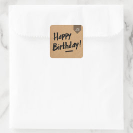 personalizado EDAD Etiqueta de cumpleaños - Madera