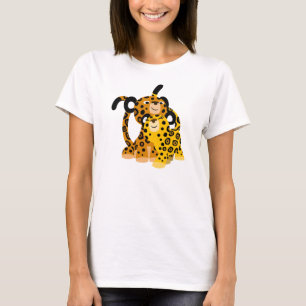 Personalizado educada jaguares en camiseta de muje