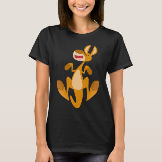 Personalizado educada salta camiseta canguro para