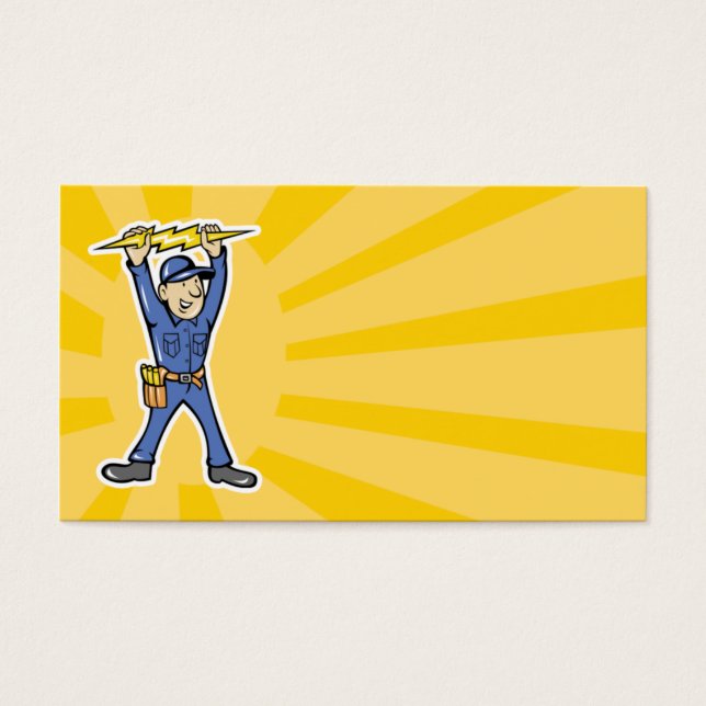 Personalizado Electricista portando relámpagos elé (Frente)