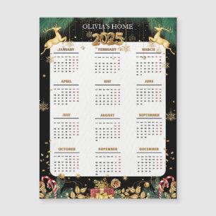 Personalizado Elegant 2025 Festividad De Feliz Roj