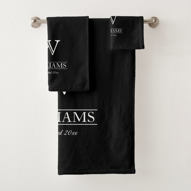 Personalizado Elegante Classic Monograma Nombre de (In situ)