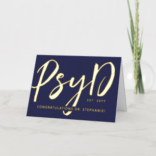Personalizado Elegante Médico PsyD de Psicología m