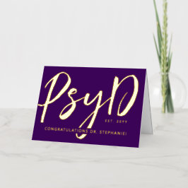 Personalizado Elegante Médico PsyD de Psicología m