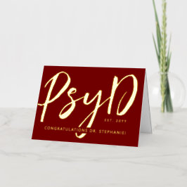 Personalizado Elegante Médico PsyD de Psicología m