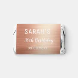 Personalizado Elegante Rosa Oro Cualquier Edad 30