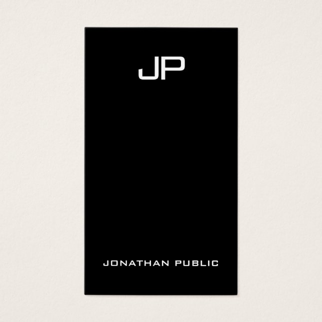 Personalizado Elegante Simple Moderno Monograma Pr (Frente)