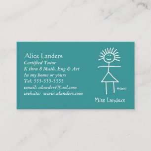 Personalizado elemental de la tarjeta de visita