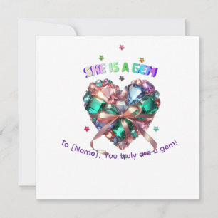 Personalizado Ella Es Una Joya Regalo De Piedra Pr