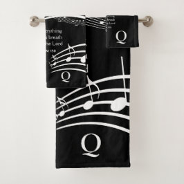 Personalizado ELOGIA A LORD Music Notes Black