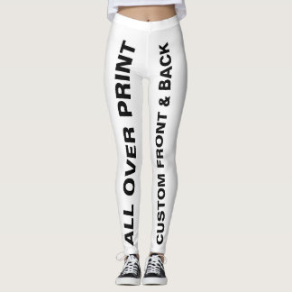 Personalizado en todas las leggings de mujeres